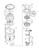 Motor, basket and tub parts