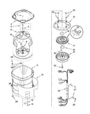 Motor, basket and tub parts
