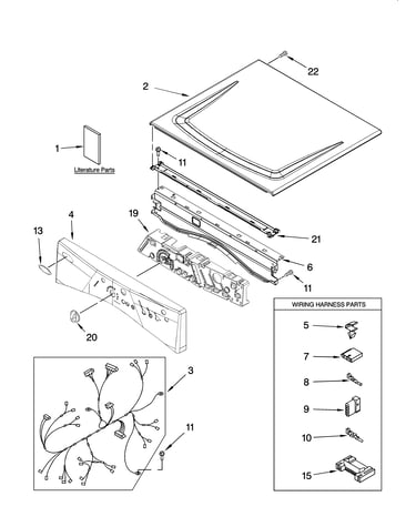 Top and console parts