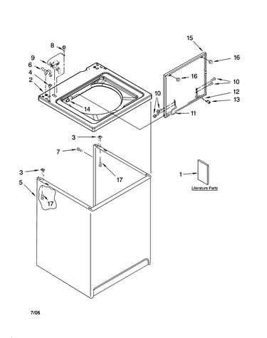 Top and cabinet parts