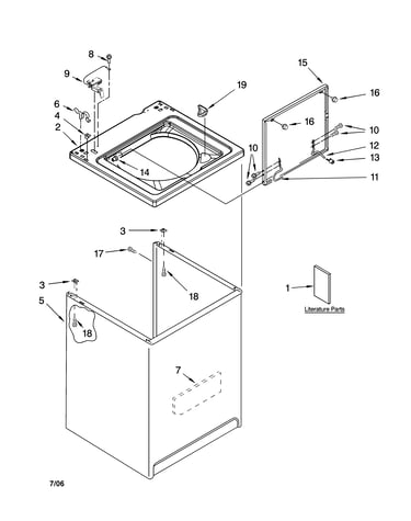 Top and cabinet parts