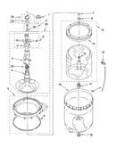 Agitator, basket and tub parts