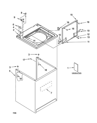 Top and cabinet parts