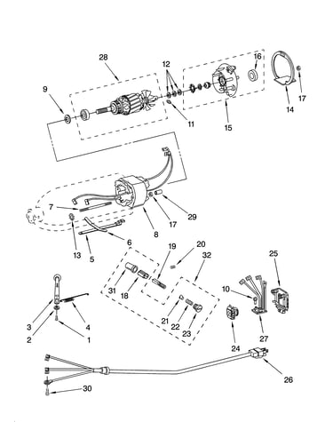 Motor and control parts, optional parts