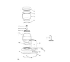 KitchenAid 5KCG100EPM0 pedestal jar assembly parts diagram
