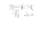 KitchenAid 5KCG100EAC0 motor and control parts diagram