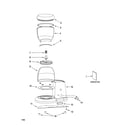 KitchenAid 5KCG100SER0 pedestal jar assembly parts diagram
