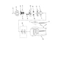 KitchenAid 5KCG100SOB0 motor housing and burr assembly parts diagram