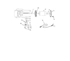 KitchenAid 5KCG100SPM0 motor and control parts diagram