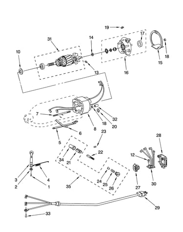 Motor and control parts, optional parts