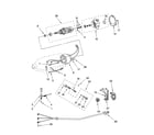 KitchenAid 5KSM45EWH4 motor and control parts, optional parts diagram