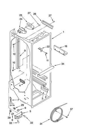 Refrigerator liner parts