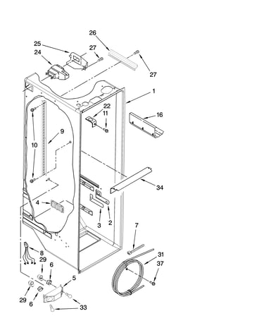 Refrigerator liner parts
