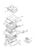 Refrigerator shelf parts