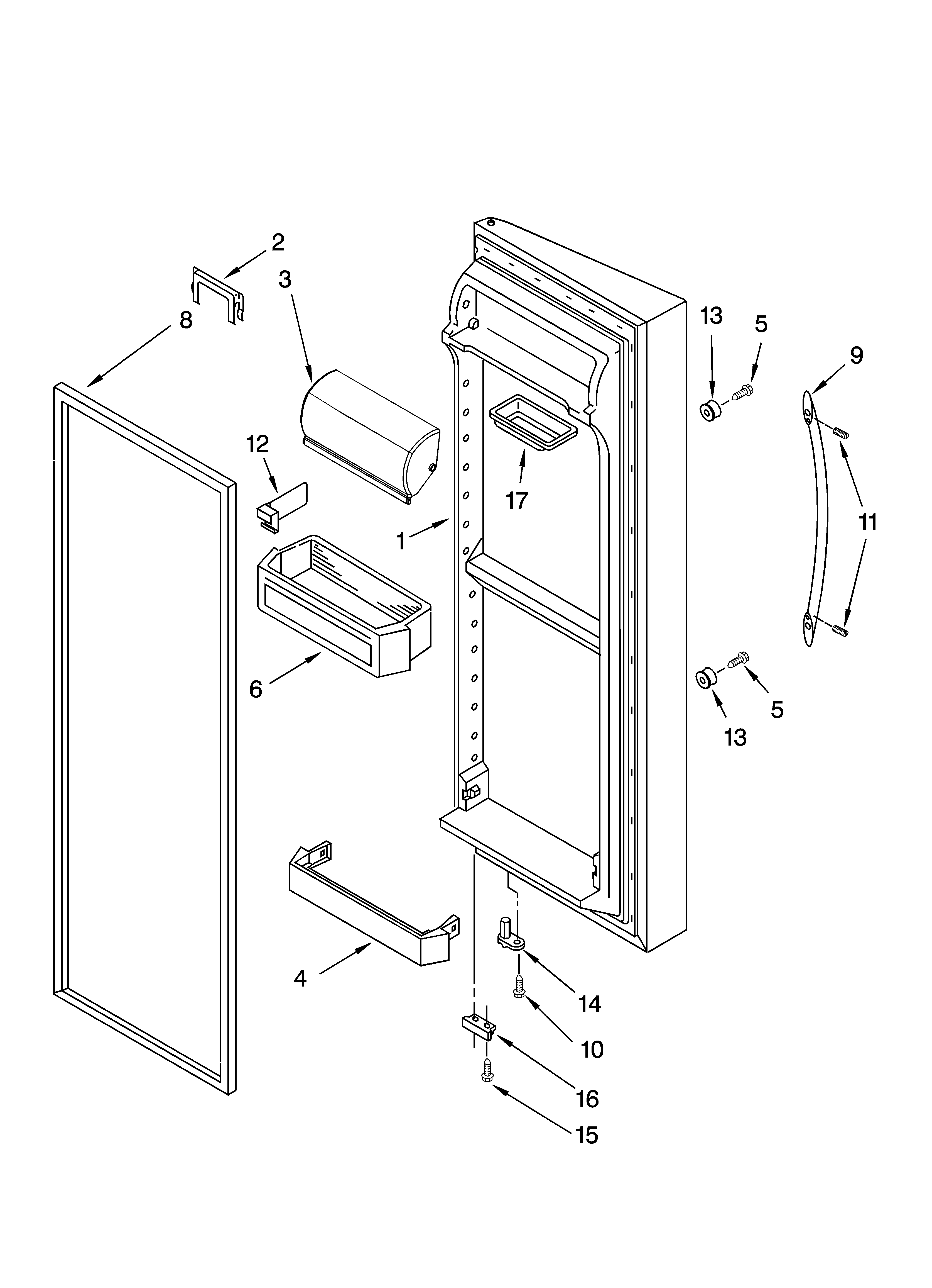 REFRIGERATOR DOOR PARTS