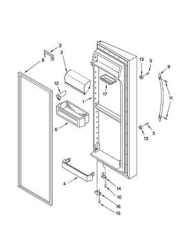 Refrigerator door parts