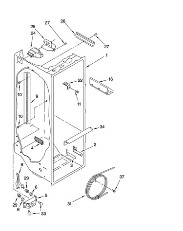 Refrigerator liner parts