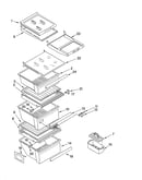Refrigerator shelf parts