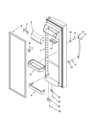 Refrigerator door parts