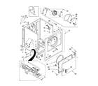 Whirlpool 7MWG445500SQ0 cabinet parts diagram