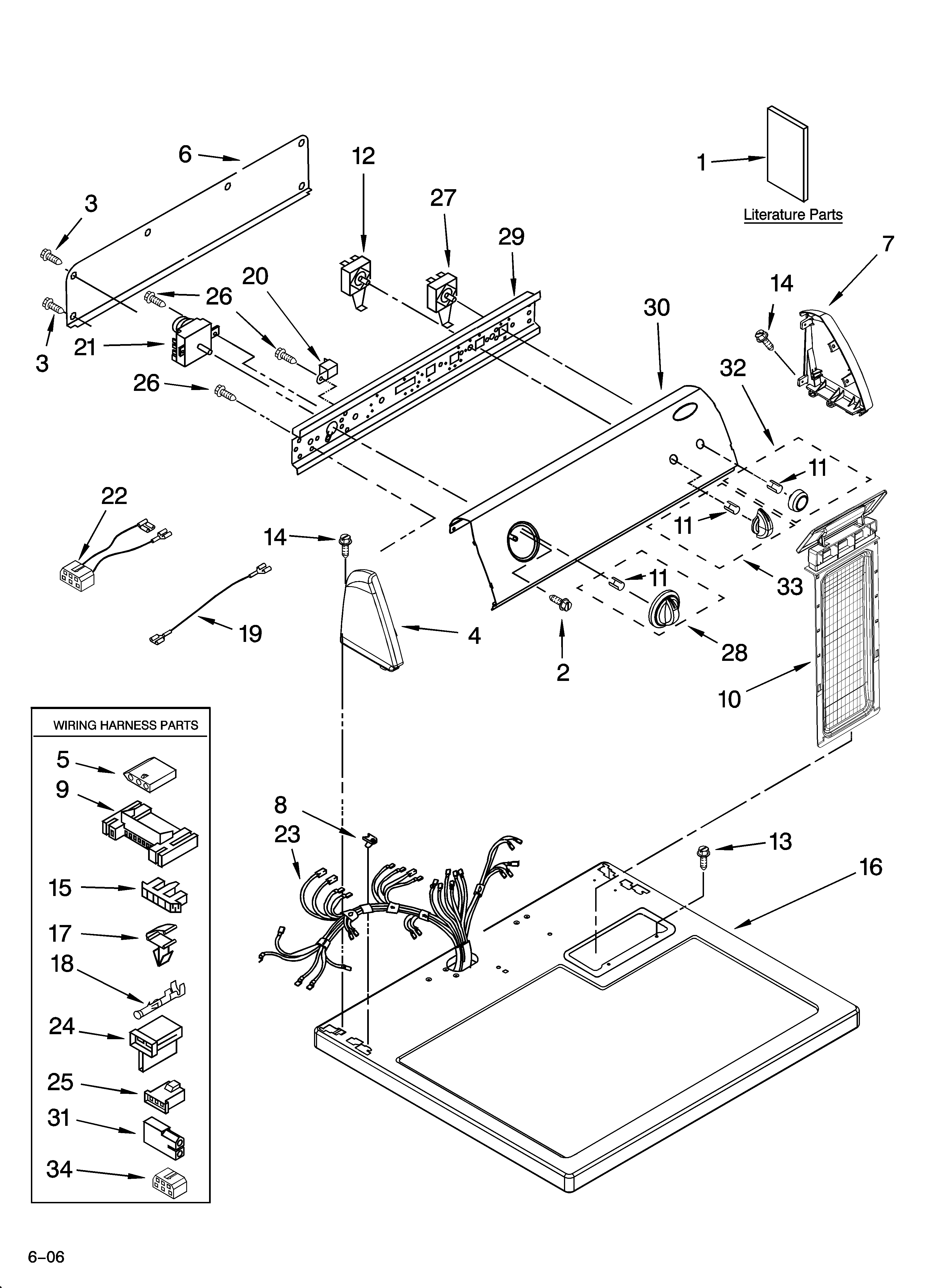 Top and console parts
