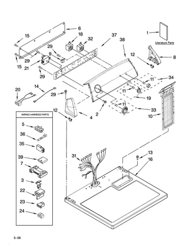 Top and console parts