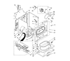 Whirlpool 7MWG66700SQ0 cabinet parts diagram