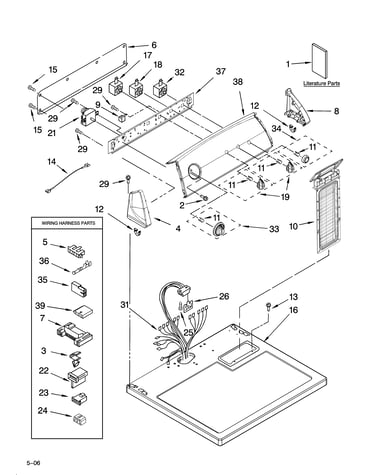 Top and console parts