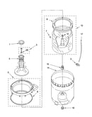 Agitator, basket and tub parts