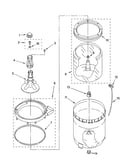 Agitator, basket and tub parts