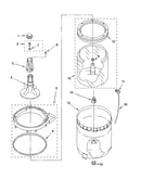Agitator, basket and tub parts