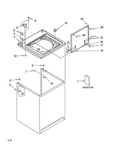 Top and cabinet parts
