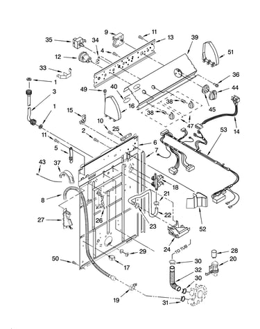 Controls and rear panel parts