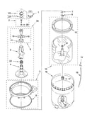 Agitator, basket and tub parts