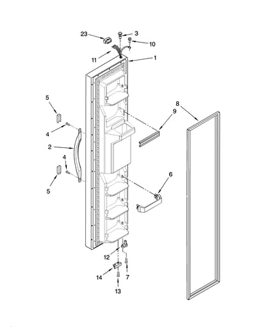 Freezer door parts