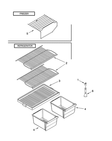 Shelf parts, optional parts