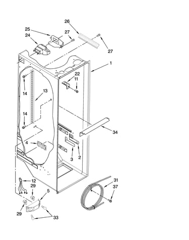 Refrigerator liner parts