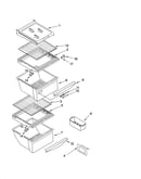 Refrigerator shelf parts