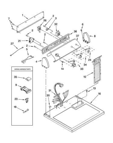 Top and console parts