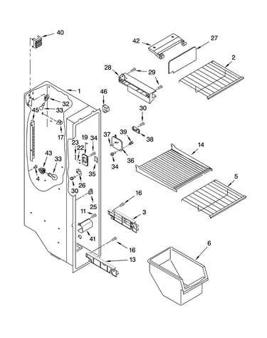 Freezer liner parts