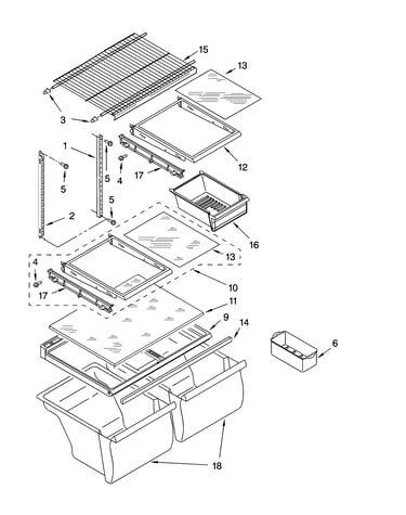 Shelf parts, optional parts