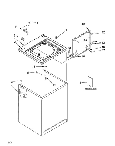 Top and cabinet parts
