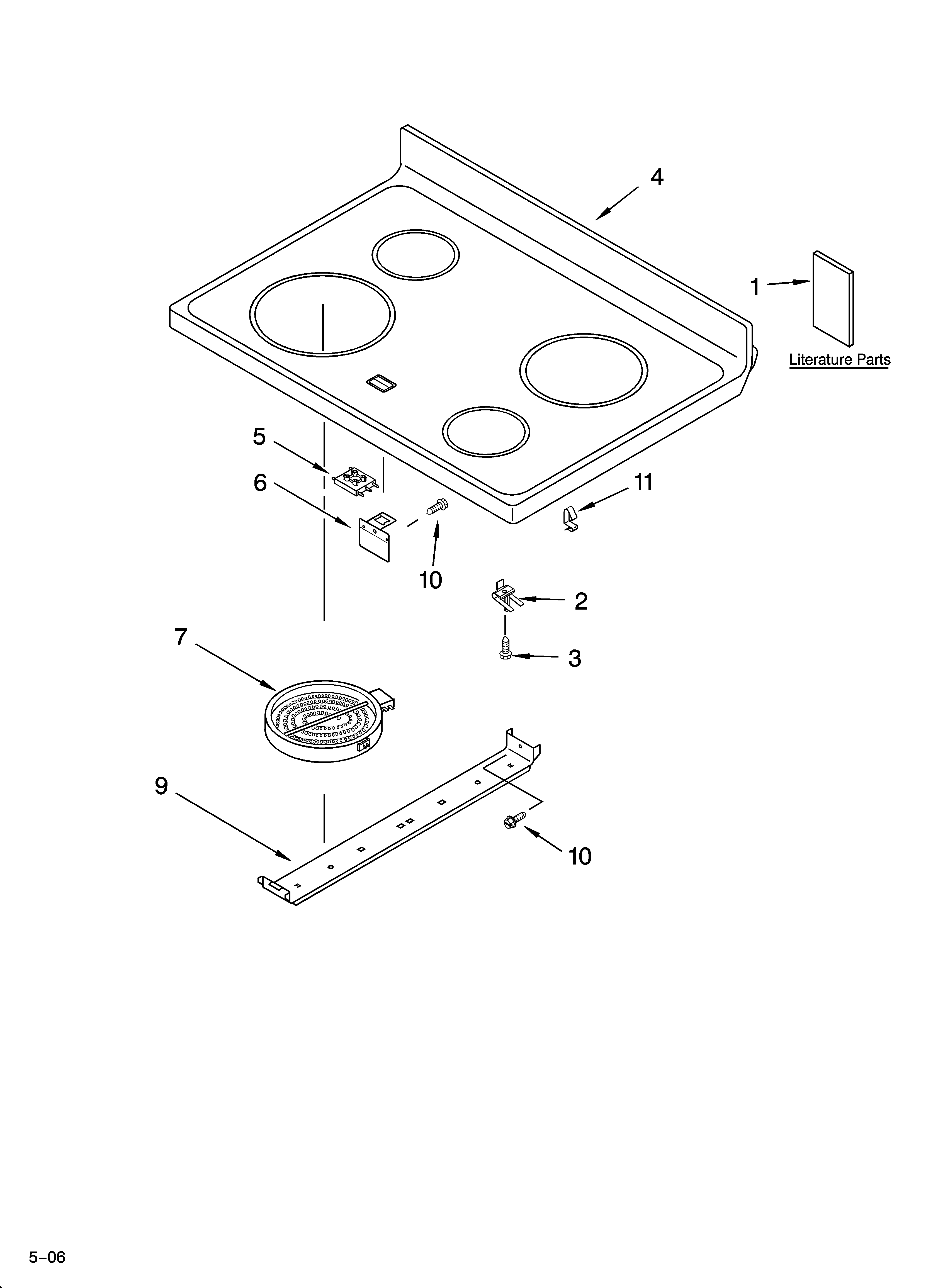 Cooktop parts