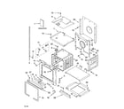 Whirlpool GBD307PRB01 lower oven parts diagram