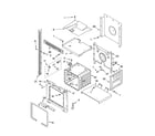 Whirlpool GBD307PRB01 upper oven parts diagram