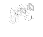 Whirlpool GBS277PRT00 oven door parts diagram