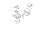 Whirlpool GBS277PRB00 internal oven parts diagram
