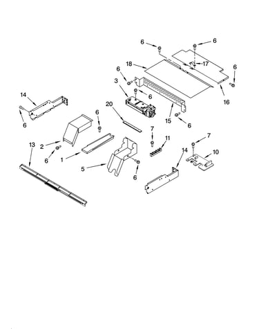 Top venting parts, optional parts (not included)