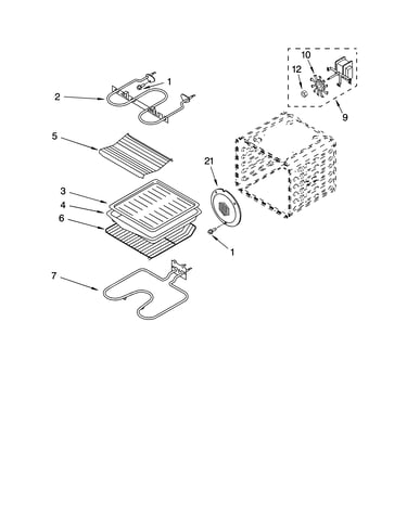Internal oven parts