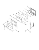 Oven door parts